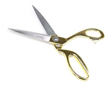 Professional Tailor Scissors - Golden Handle Scissors Large Size