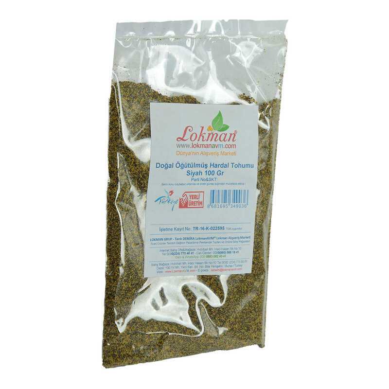 Mustard Seed Ground Natural Black 100 Gr Package