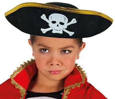 Child Size Slouchy Sailor Pirate Pirate Hat with Gold Ribbon