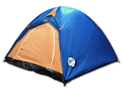 Easy Setup Camping Tent for 3 - 4 Persons - With Carry Bag