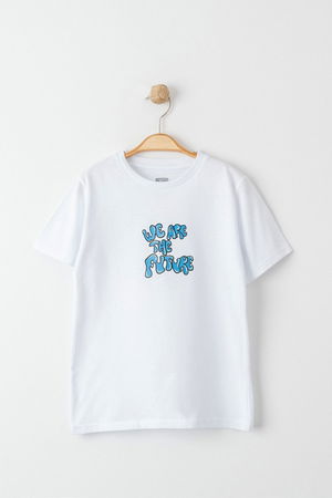 3-7 Years Printed Kids T-Shirt White