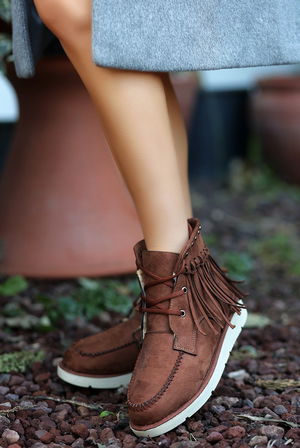 Taba Suede Lace-up Boots