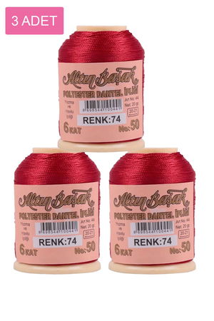 3 Pieces Altinbasak Oya and Lace Floss 20 gr - Turk - No: 074