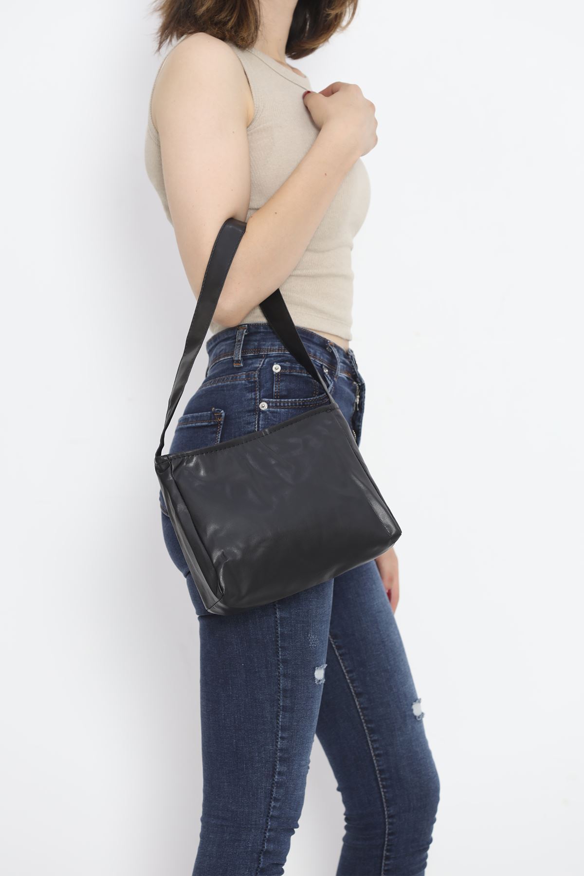 Mila Baguette Bag Black