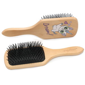 Wooden, Bunless and Printed Special Hair Detangling Brush / JT8586/07