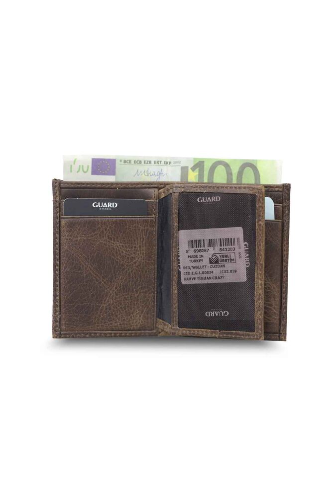 Minimal Antique Brown Leather Men's Wallet