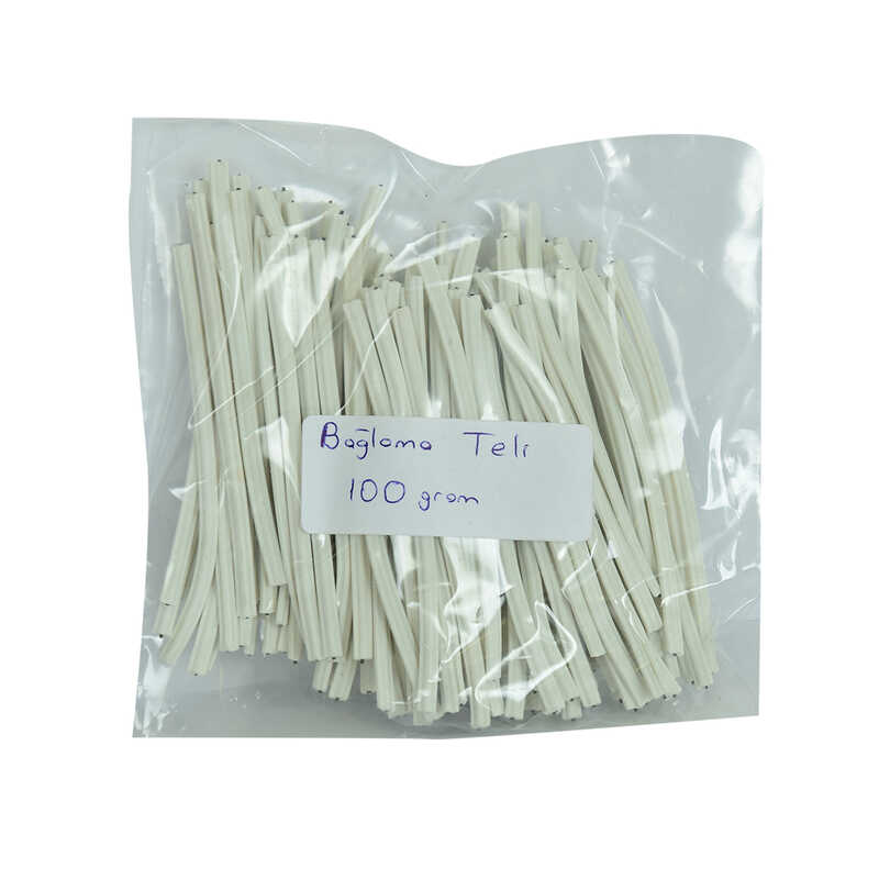 Binding Wire Wire Clips Pvc Coated White 100 Gr Approximately 100 Pieces 1 Package