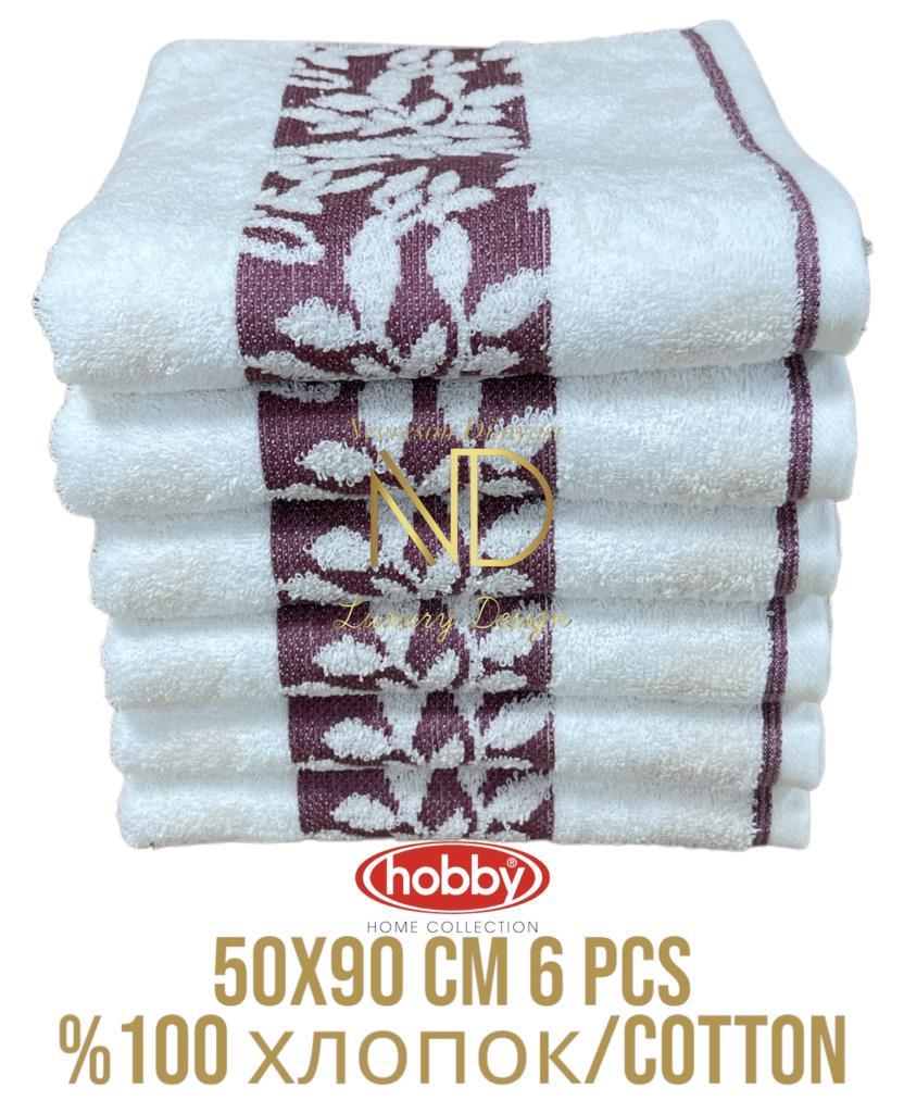 Cotton 6´ 50x90 Towel Set Spring Purple