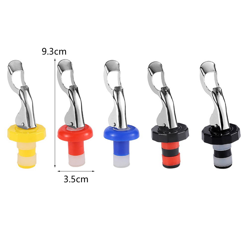 Leakproof Wine Stopper with Opener - Bottle Stopper 2 Pcs