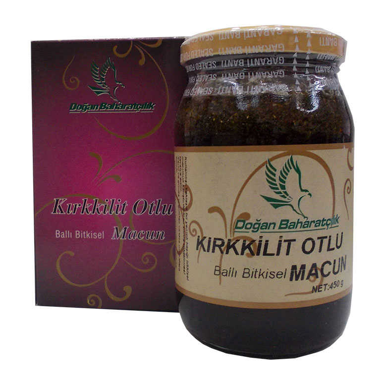 Honey Herbal Mixture with Horsetail Honey Glass Jar 450 Gr