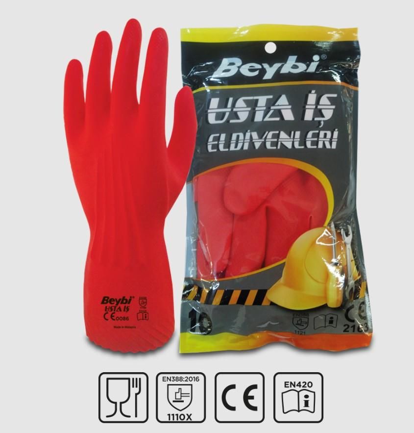 Beybi Master Work Latex Gloves NO:10