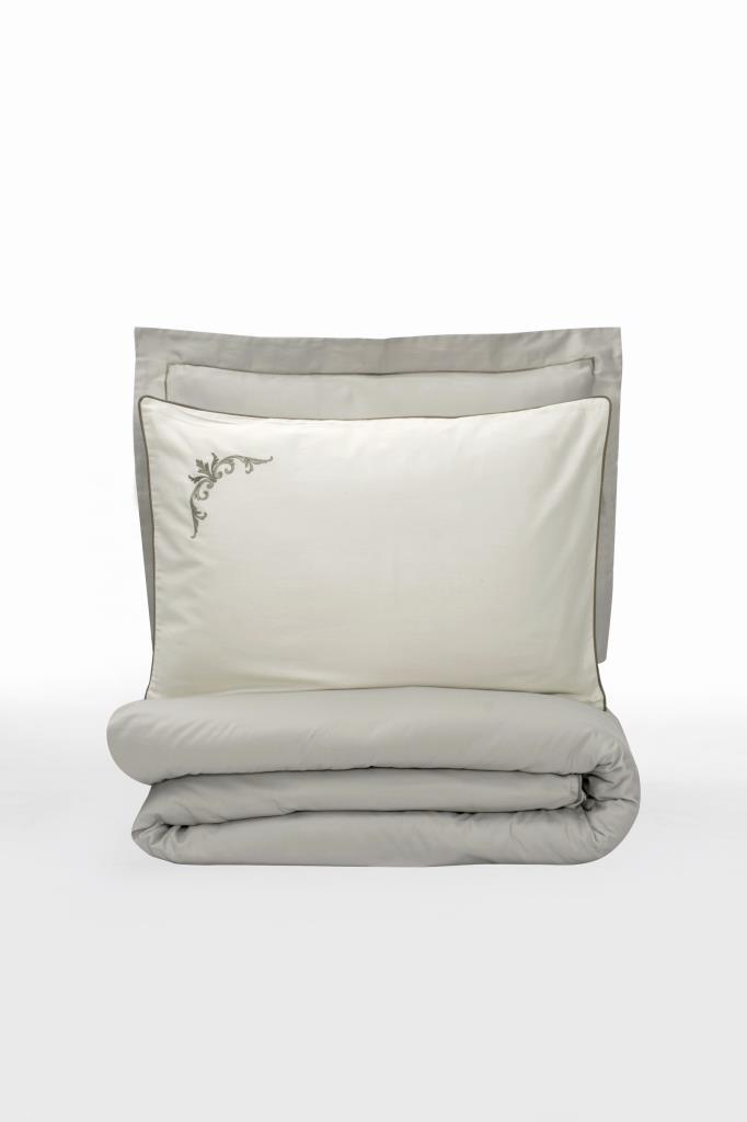 Double Elit Satin Duvet Cover Teresa Beige