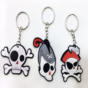 Skull Pirate Keychain Made of Silicone Material