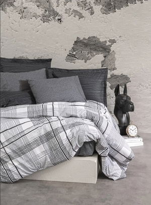 Modern Double Duvet Cover Will Anthracite