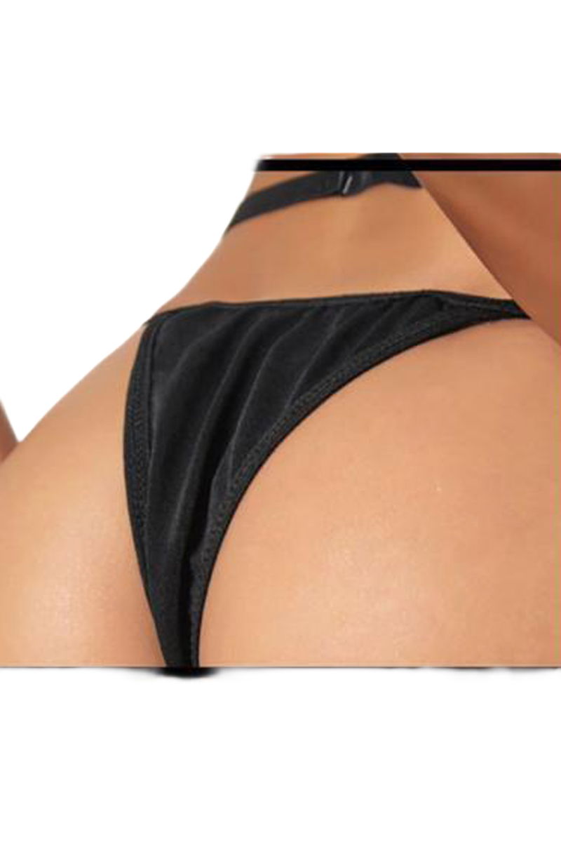 Women's Fancy Lingerie Thong Panties Perfect Fall D231 Black