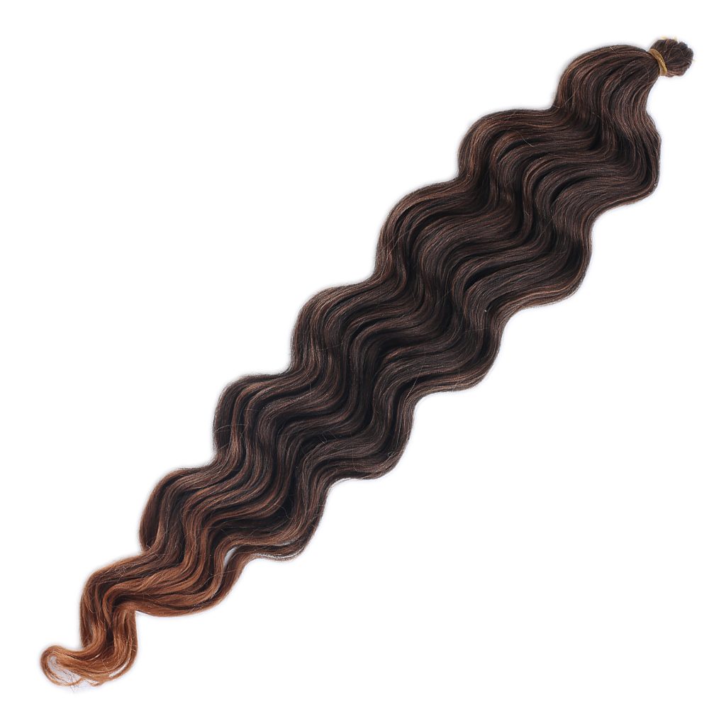 Water Wavy Look Hair / Black Copper Ombré