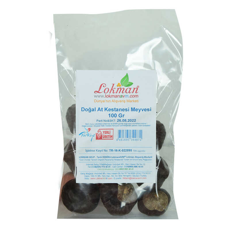 Horse Chestnut Fruit Natural 100 Gr Package