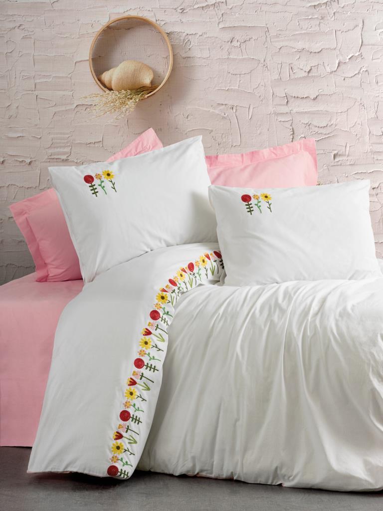 Ranforce Double Duvet Cover Mina Pink