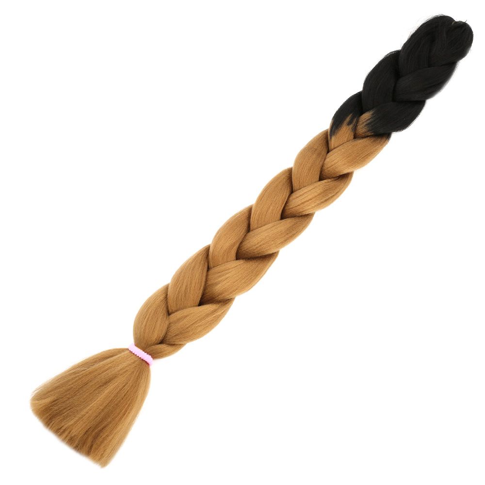 Afro Braiding Synthetic Color Transition Hair 100 Gr. / Black / Caramel