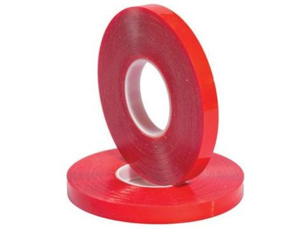 Double Sided Acrylic Siliconized Tape 18 mm x 2 meters Red VHB