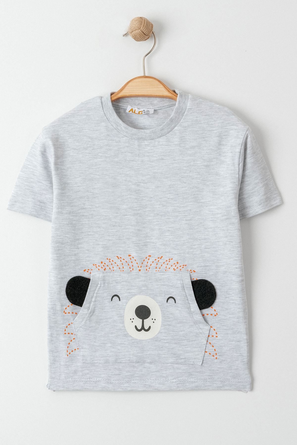 1-4 Years Printed Kids T-Shirt Gray