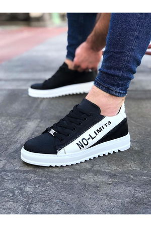 Black White No Limit Men's Casual Shoes