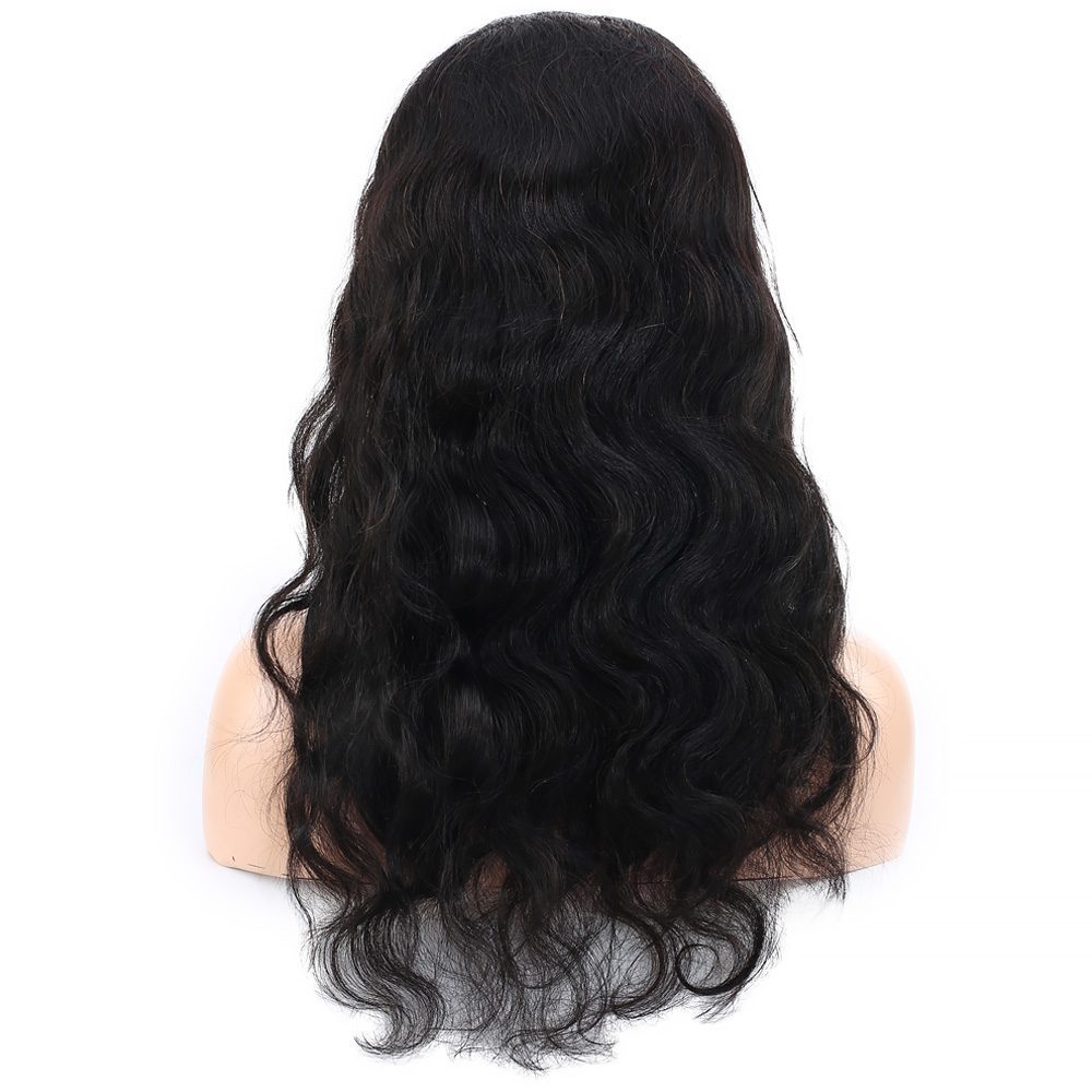 Front Lace Real Hair Tulle Wig Wavy / Natural / 60/65cm