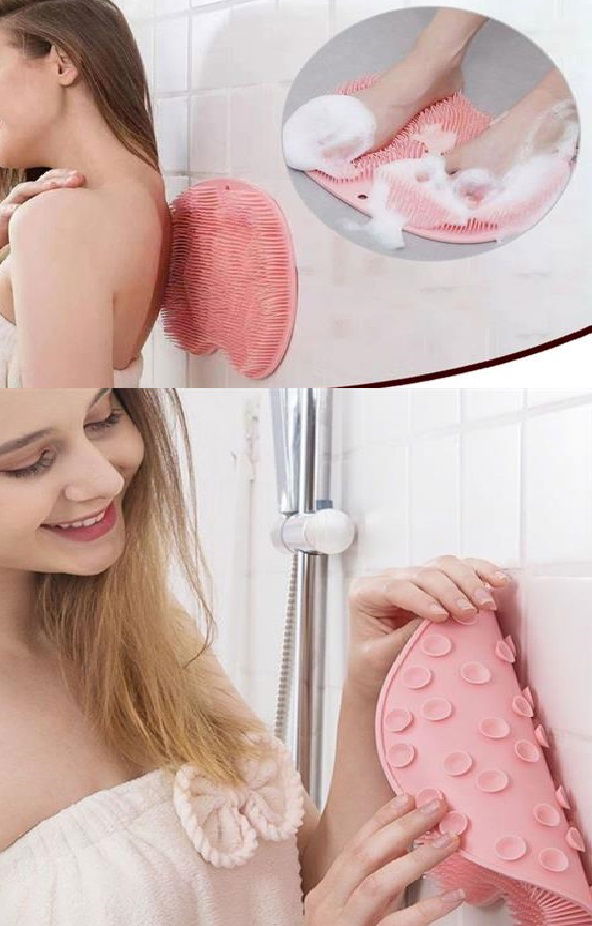 Butterfly Model Suction Cup Foot Shower Mat Silicone - Massage Pad