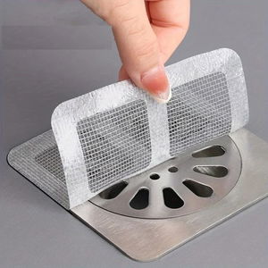 20 Pcs Adhesive Bathroom Drain Protector Hair Collector - Drain Insect Protector Drain Strainer