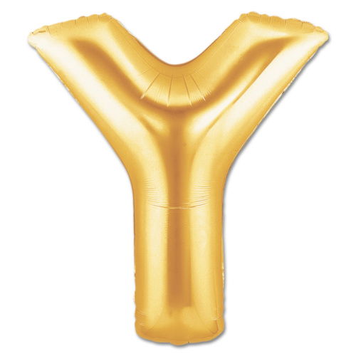 Y Letter Foil Balloon Gold Color 40 inch