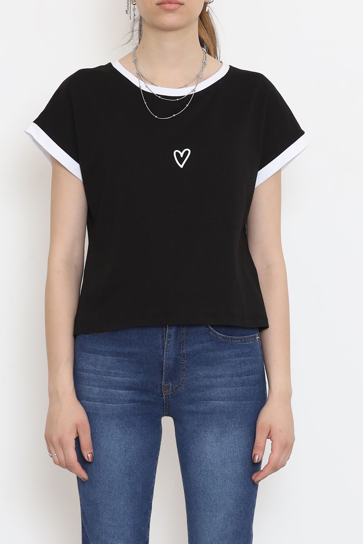 Printed T-Shirt Black