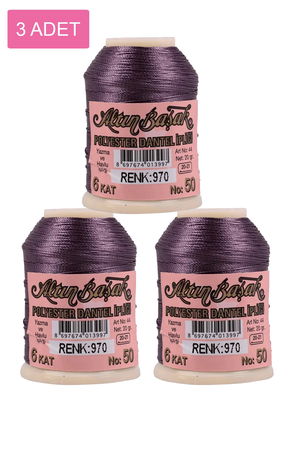 3 Pieces Altinbasak Oya and Lace Floss 20 gr - Turk - No: 970