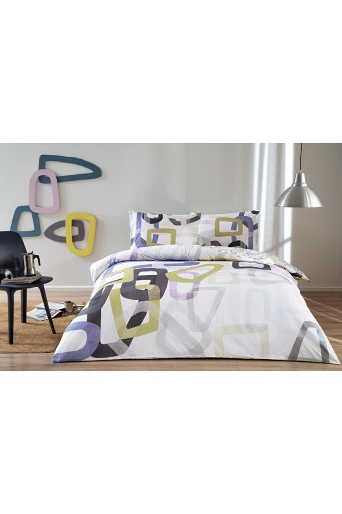 Ranforce Single Duvet Cover Set Feur Lilac