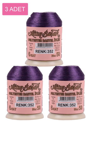 3 Pieces Altinbasak Oya and Lace Floss 20 gr - Turk - No: 352