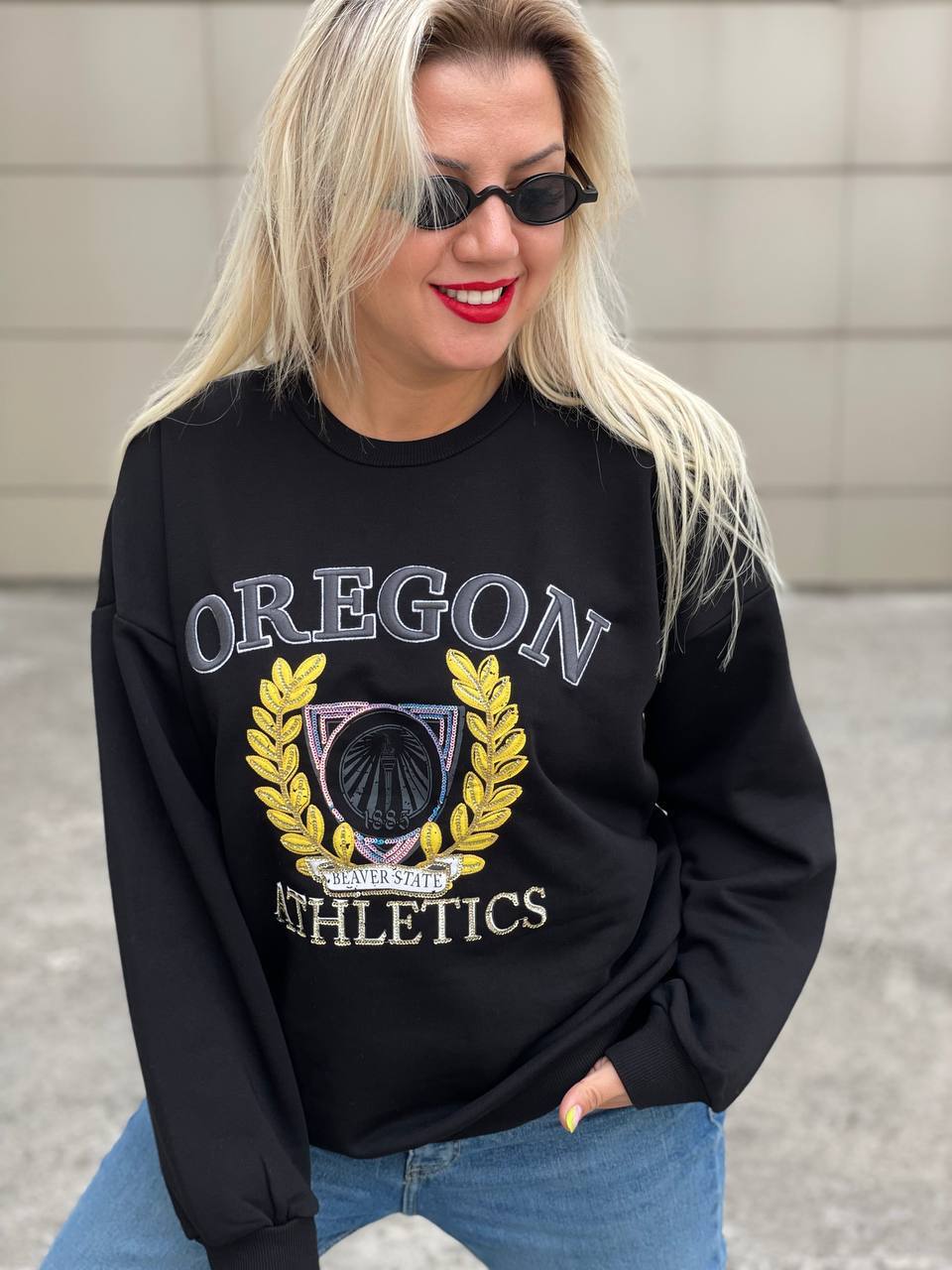 Oregon Sweat 3 İplik - Siyah