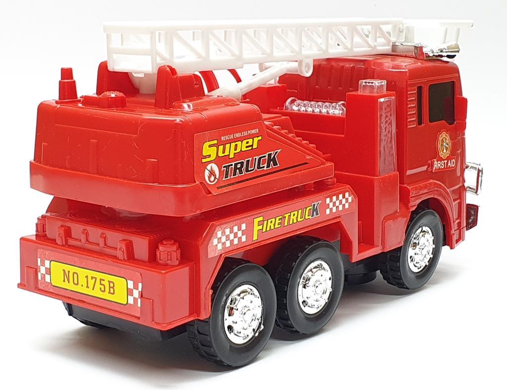 Fire Truck With Ladder Battery Operated Lighted Sound Multiply Rotate