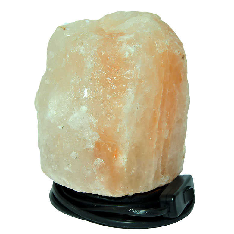 Natural Himalayan Rock Salt Lamp Wired Bulb Pink 2-3 Kg