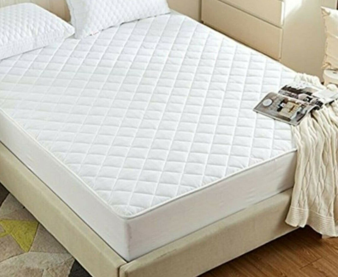 Quilted Single Mattress Protector Liquid Proof Mattress Cover (100 x 200)