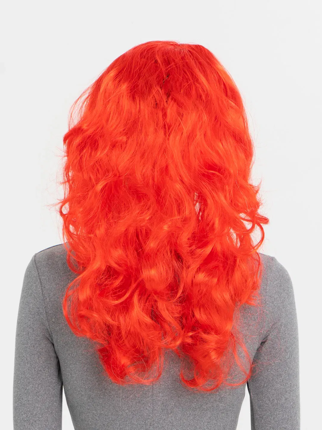 Red Color Long Wavy Party Wig