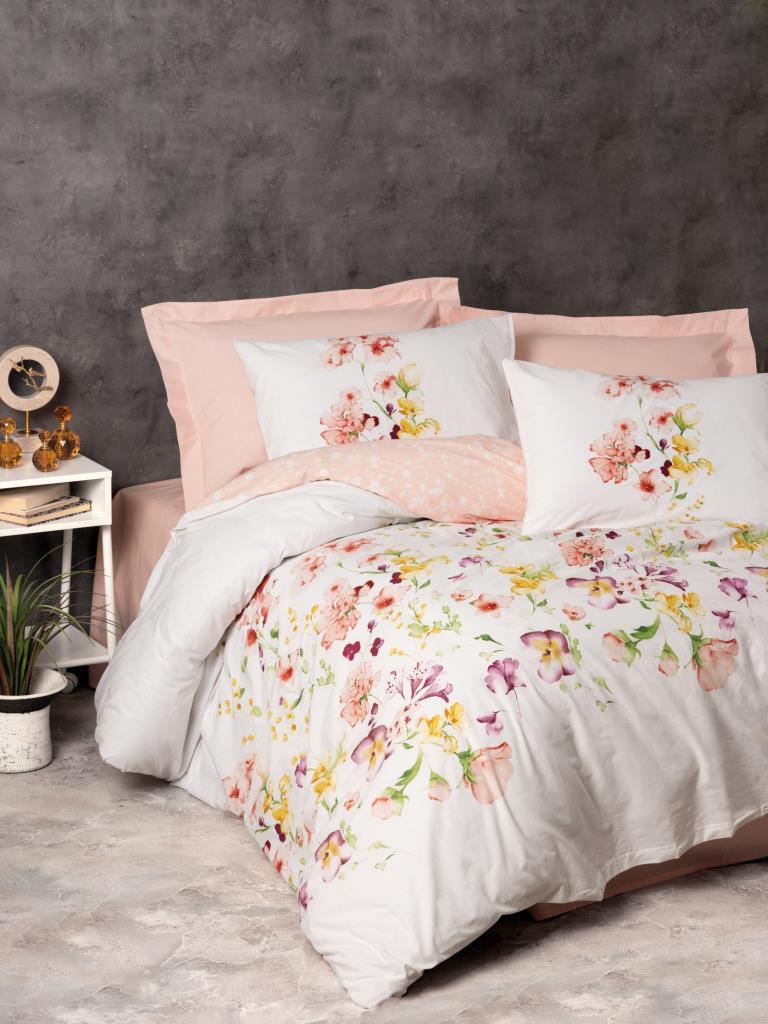 Ranforce Duvet Cover Set Double Emma Salmon