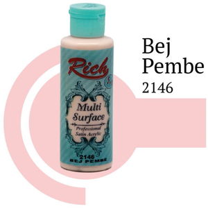 Rich Multi Surface 2146 Bej Pembe Acrylic Boya 120 cc