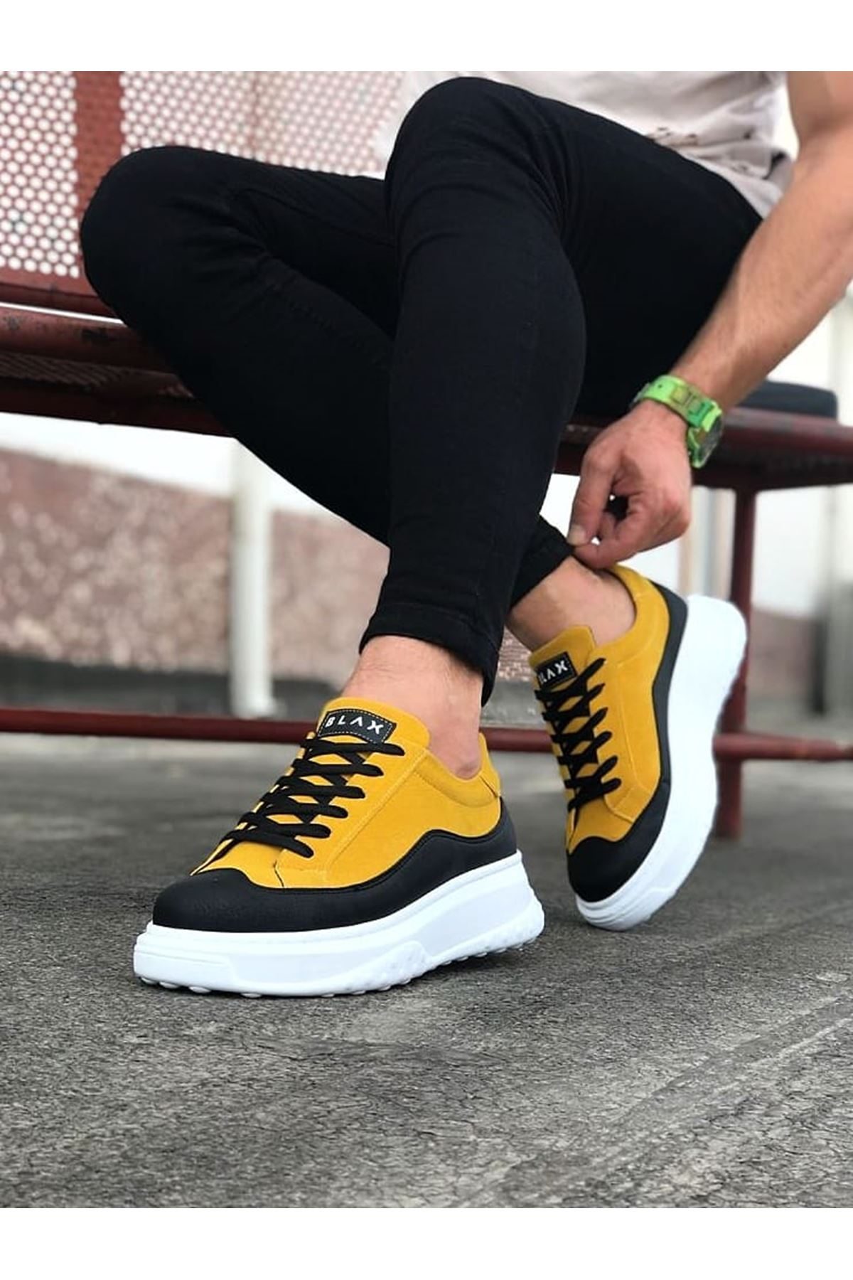 5 Black and Yellow Men's Shoes