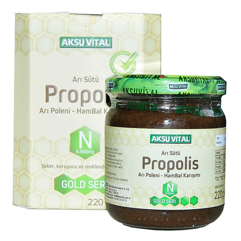 Royal Jelly Propolis Pollen Honey Mix 220 Gr