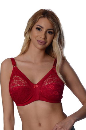 Burgundy Lace Recovery Bra