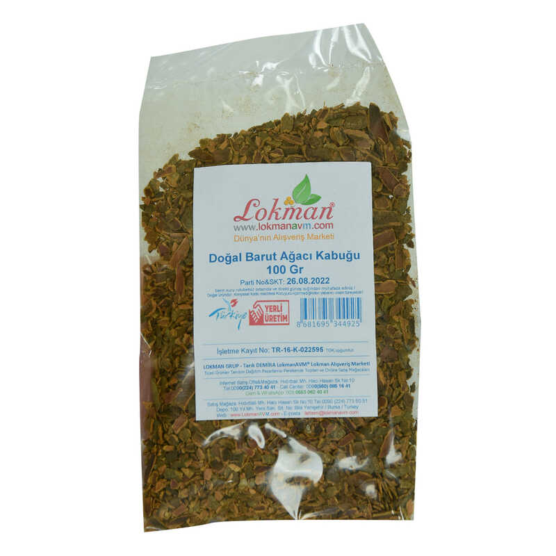 Natural Gunpowder Bark 100 Gr Package