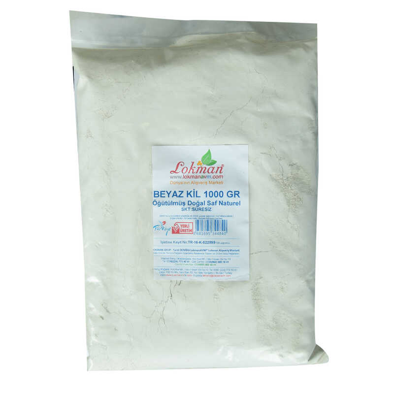 White Clay Ground Natural Pure Natural 1000 Gr Package