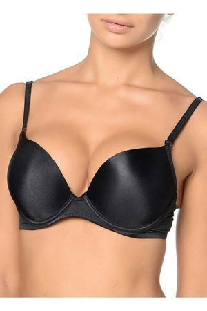 Women's Black 2 Size Up Full Push-up Padded Magic Supported Bra Reina