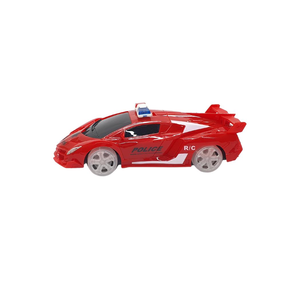 Police Car 21 Cm with Sound and Light with Floor Ride Turn Turn Light