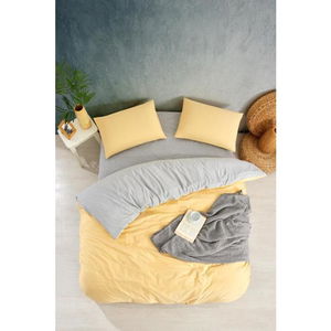 Solid Color Single Duvet Cover Set Yellow