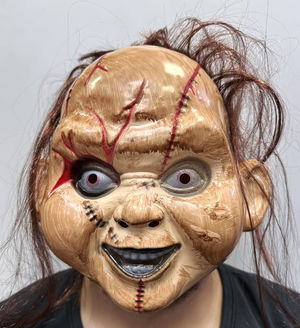 Brown Hair Chaki Mask Chucky Mask Adult Child Compatible